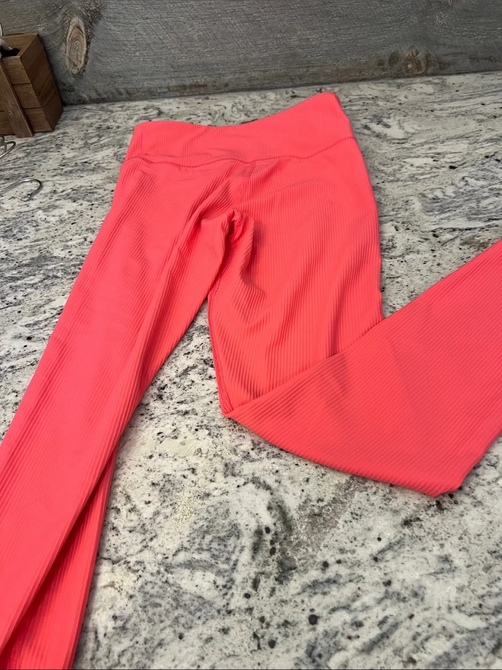 Old Navy Ribbed Coral-Pink Kids Leggings